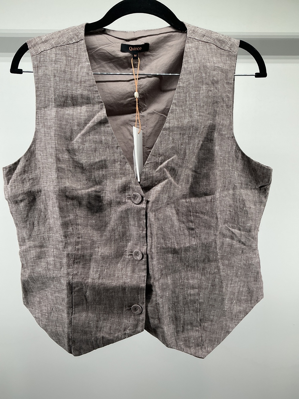 100% European Linen Vest